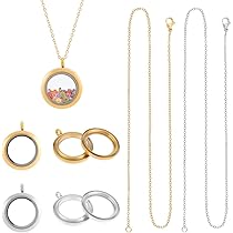 Amazon.co.jp: UNICRAFTALE 2セット 2色 メモリーロケットペンダント